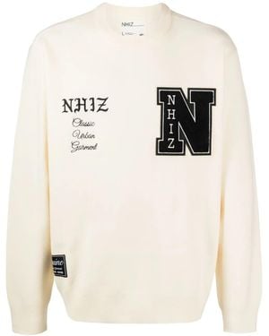Izzue パッチディテール スウェットシャツ - ナチュラル