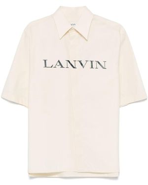 Lanvin ロゴ シャツ - ナチュラル