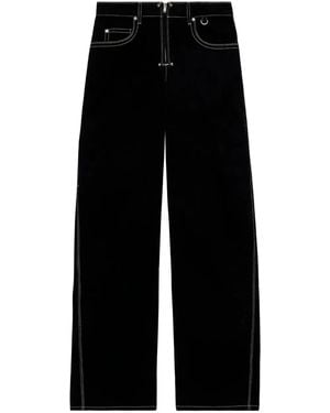Isabel Marant Stelyna Contrast-Stitch Trousers - Black