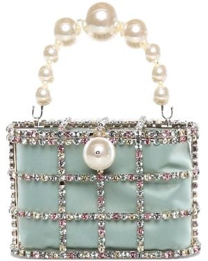 Rosantica Mini Sac À Ornements En Cristal - Bleu