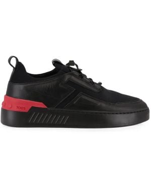 Tod's No_Code X Panelled Trainers - Black