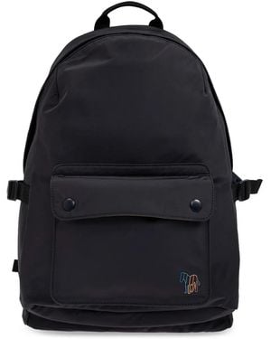 Paul Smith Zebra-Motif Backpack - Blue