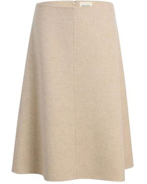 KHAITE Renta A-Line Skirt - Natural