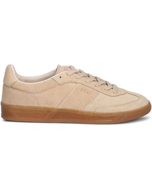 BOSS Zapatillas con tiras autoadherente - Marrón