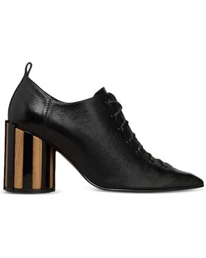Ami Paris Bottines Lacées À Bout Pointu 90 Mm - Noir