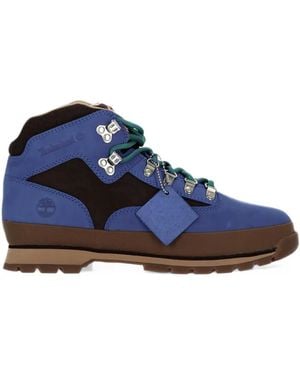 Timberland Euro Hiker Panelled Lace-Up Boots - Blue