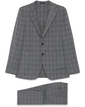 SCABAL® Pantalon De Tailleur À Motif Pied-De-Poule - Gris