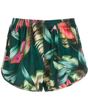 Lygia & Nanny Lee Leaf-Print Shorts - Green