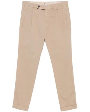 Berwich Pleated Trousers - Natural