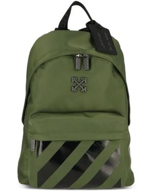Off-White c/o Virgil Abloh Arrows Rucksack Mit Diagonalen Streifen - Grün