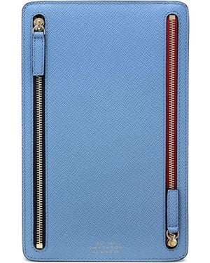 Smythson Double-Zip Travel Case - Blue