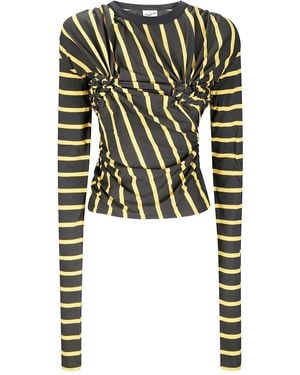 VAQUERA Striped T-Shirt - Black
