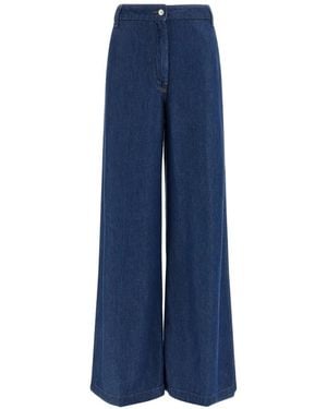 Nude Tilda Wide Leg High-Waist Jeans - Blue