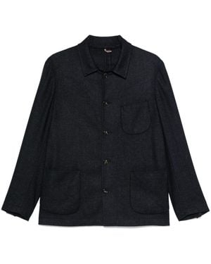 Dell'Oglio Single-Breasted Blazer - Black