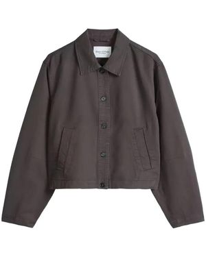 Marc O' Polo Buttoned Cropped Jacket - Brown