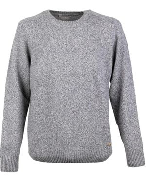 Brooksfield Rundhals-Pullover Mit Meliertem Effekt - Grau