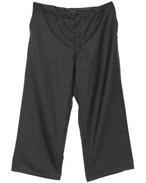 Yohji Yamamoto Pantalon Palazzo Crop - Grey