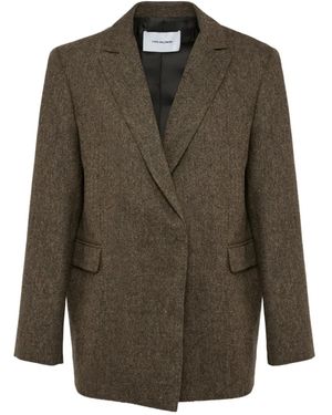 Yves Salomon Single-Breasted Blazer - Green