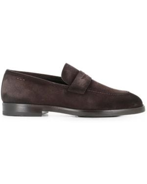 Alexander Hotto Suede Penny Loafers - Brown