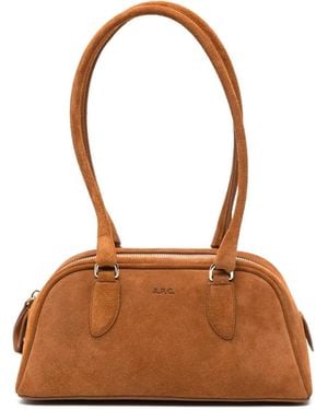 A.P.C. Paloma Suede Tote Bag - Brown