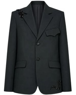 Zadig & Voltaire Vanille Crystal-Embellished Single-Breasted Blazer - Black