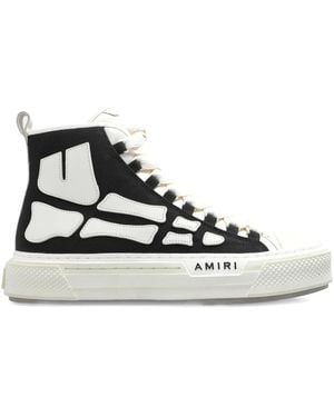 Amiri Lethestanether Trim Pull-Tab Trainers For - Black