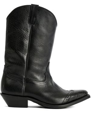 Our Legacy Consultant pointed-toe leather boots - Schwarz