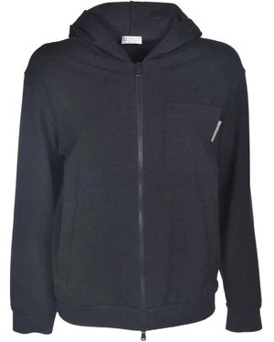 Brunello Cucinelli Monili-detail Hoodie - ブルー