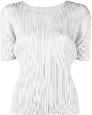 Pleats Please Issey Miyake Plissé Short-Sleeve T-Shirt - White