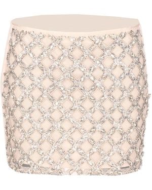 Liu Jo Jewel Mini Skirt - Natural