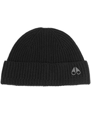 Moose Knuckles Gorro de canalé - Negro