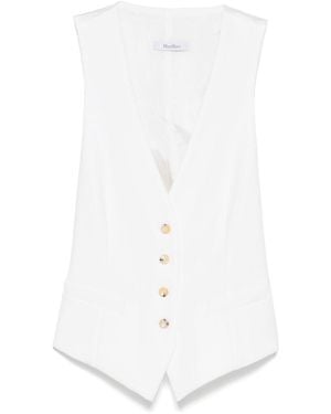 Max Mara Kiwi Waistcoat - White