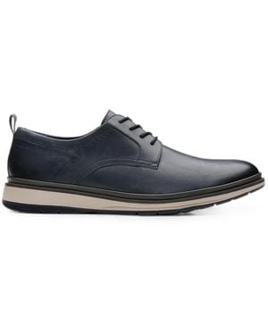 Clarks Chantry Lo Leather Lace-Up Derby Shoes - Blue