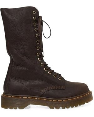 Dr. Martens 1B99 Bex 14 Lace-Up Boots - Brown