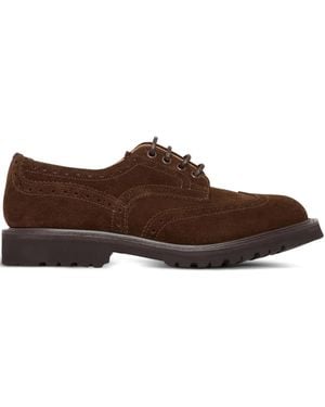 Tricker's Brogue Lace-Up Shoes - Brown