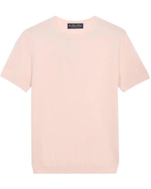 Brooks Brothers Crew Neck Short-Sleeve T-Shirt - Pink