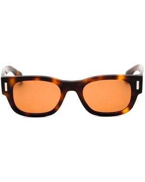 Ferragamo Rectangle-Frame Sunglasses - Brown