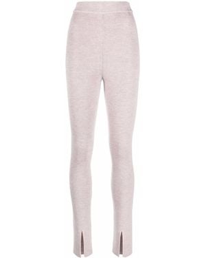 Magda Butrym Knitted Front-Slit Leggings - Multicolour