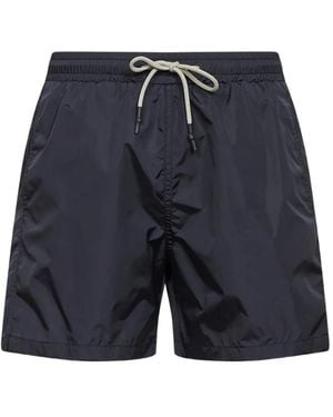 D4.0 Drawstring-Waist Swim Shorts - Blue