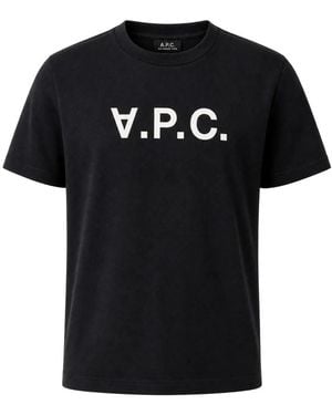 A.P.C. Logo-Print T-Shirt - Black