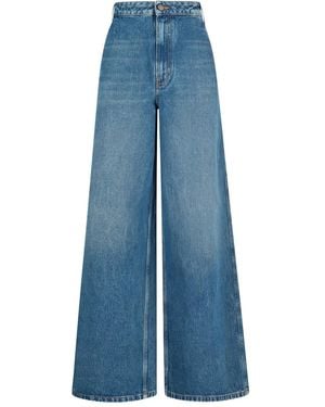 Gauchère Jeans Con Applicazione Logo - Blu