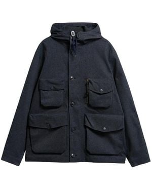 Barbour West Endurance Multi-Pocket Hooded Jacket - Blue