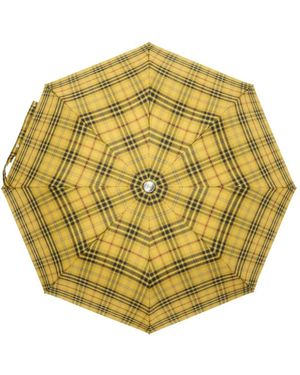 Burberry Checked Umbrella - Yellow