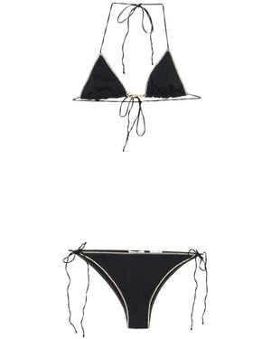 Oséree Ribbed Bikini - White