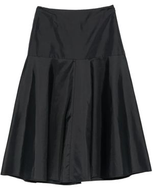 Dorothee Schumacher A-Line Flared Midi Skirt - Black