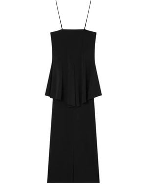 Emporio Armani Two-Piece Effect Crêpe Dress - Black