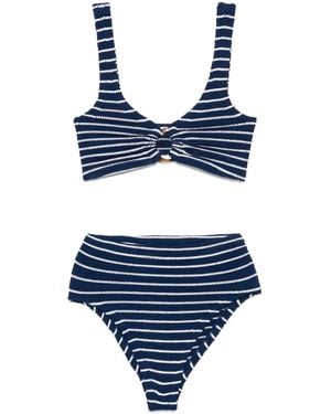 Hunza G Striped Bikini - Blue