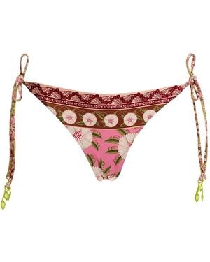 Agua Bendita Tammy Bikini Bottoms - Red
