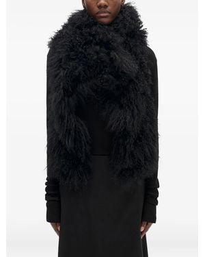 Ann Demeulemeester Bereta Shearling Waistcoat - Black