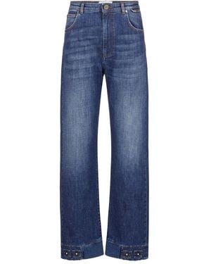 Iceberg Embellished Jeans - Blue